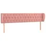 Rosa Samtkopfteil 203x23x78/88 cm von vidaXL, Kopf- und Fußteile - Ref: Foro24-3117551, Preis: 103,78 €, Rabatt: %