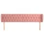 Rosa Samtkopfteil 203x23x78/88 cm von vidaXL, Kopf- und Fußteile - Ref: Foro24-3117551, Preis: 103,78 €, Rabatt: %
