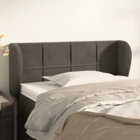 Dunkelgraues Samtkopfteil 103x23x78/88 cm von vidaXL, Kopf- und Fußteile - Ref: Foro24-3117187, Preis: 57,62 €, Rabatt: %