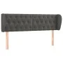 Dark gray velvet headboard 163x23x78/88 cm by vidaXL, Headboards and footboards - Ref: Foro24-3117535, Price: 94,23 €, Discou...