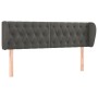 Kopfteil aus dunkelgrauem Samt, 163 x 23 x 78/88 cm von vidaXL, Kopf- und Fußteile - Ref: Foro24-3117535, Preis: 93,96 €, Rab...