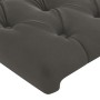 Kopfteil aus dunkelgrauem Samt, 163 x 23 x 78/88 cm von vidaXL, Kopf- und Fußteile - Ref: Foro24-3117535, Preis: 93,96 €, Rab...