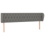 Cabecero de tela gris oscuro 183x23x78/88 cm de vidaXL, Cabeceros y pies de cama - Ref: Foro24-3117495, Precio: 85,06 €, Desc...