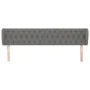 Kopfteil aus dunkelgrauem Stoff, 183 x 23 x 78/88 cm von vidaXL, Kopf- und Fußteile - Ref: Foro24-3117495, Preis: 86,53 €, Ra...