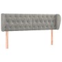 Cabecero de terciopelo gris claro 147x23x78/88 cm de vidaXL, Cabeceros y pies de cama - Ref: Foro24-3117528, Precio: 78,65 €,...