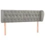 Cabecero de terciopelo gris claro 147x23x78/88 cm de vidaXL, Cabeceros y pies de cama - Ref: Foro24-3117528, Precio: 79,34 €,...