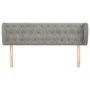 Cabecero de terciopelo gris claro 147x23x78/88 cm de vidaXL, Cabeceros y pies de cama - Ref: Foro24-3117528, Precio: 79,34 €,...