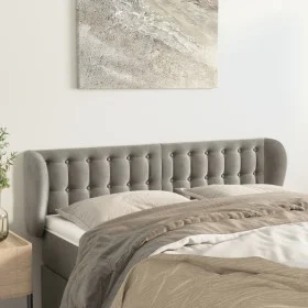Light gray velvet headboard 147x23x78/88 cm by vidaXL, Headboards and footboards - Ref: Foro24-3117626, Price: 82,03 €, Disco...