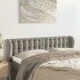 Light gray velvet headboard 147x23x78/88 cm by vidaXL, Headboards and footboards - Ref: Foro24-3117626, Price: 82,74 €, Disco...