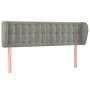 Cabecero de terciopelo gris claro 147x23x78/88 cm de vidaXL, Cabeceros y pies de cama - Ref: Foro24-3117626, Precio: 85,90 €,...