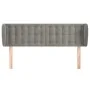Cabecero de terciopelo gris claro 147x23x78/88 cm de vidaXL, Cabeceros y pies de cama - Ref: Foro24-3117626, Precio: 85,90 €,...
