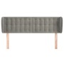 Hellgraues Samtkopfteil 147x23x78/88 cm von vidaXL, Kopf- und Fußteile - Ref: Foro24-3117626, Preis: 85,05 €, Rabatt: %