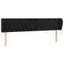 Kopfteil aus schwarzem Samt, 203 x 23 x 78/88 cm von vidaXL, Kopf- und Fußteile - Ref: Foro24-3117548, Preis: 91,39 €, Rabatt: %