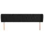 Black velvet headboard 203x23x78/88 cm by vidaXL, Headboards and footboards - Ref: Foro24-3117548, Price: 91,39 €, Discount: %