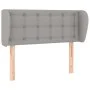 Light gray fabric headboard 103x23x78/88 cm by vidaXL, Headboards and footboards - Ref: Foro24-3117568, Price: 51,22 €, Disco...