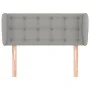 Light gray fabric headboard 103x23x78/88 cm by vidaXL, Headboards and footboards - Ref: Foro24-3117568, Price: 51,22 €, Disco...