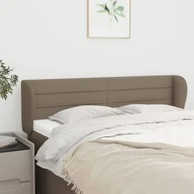 Taupe gray fabric headboard 147x23x78/88 cm by vidaXL, Headboards and footboards - Ref: Foro24-3117286, Price: 72,01 €, Disco...