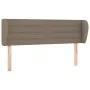 Taupe gray fabric headboard 147x23x78/88 cm by vidaXL, Headboards and footboards - Ref: Foro24-3117286, Price: 73,23 €, Disco...