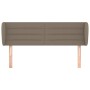 Kopfteil aus taupegrauem Stoff, 147 x 23 x 78/88 cm von vidaXL, Kopf- und Fußteile - Ref: Foro24-3117286, Preis: 74,06 €, Rab...