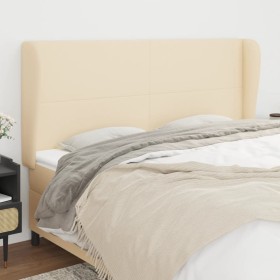 Headboard with cream fabric ears 163x23x118/128 cm by vidaXL, Headboards and footboards - Ref: Foro24-3117687, Price: 135,28 ...