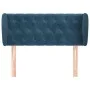 Cabecero de terciopelo azul oscuro 93x23x78/88 cm de vidaXL, Cabeceros y pies de cama - Ref: Foro24-3117520, Precio: 60,23 €,...