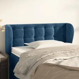 Dunkelblaues Samtkopfteil 93x23x78/88 cm von vidaXL, Kopf- und Fußteile - Ref: Foro24-3117618, Preis: 55,56 €, Rabatt: %
