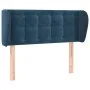 Cabecero de terciopelo azul oscuro 93x23x78/88 cm de vidaXL, Cabeceros y pies de cama - Ref: Foro24-3117618, Precio: 55,95 €,...
