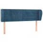 Cabecero de terciopelo azul oscuro 147x23x78/88 cm de vidaXL, Cabeceros y pies de cama - Ref: Foro24-3117336, Precio: 65,06 €...