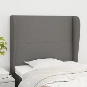 Kopfteil mit dunkelgrauen Stoffohren 103x23x118/128 cm von vidaXL, Kopf- und Fußteile - Ref: Foro24-3117667, Preis: 80,16 €, ...