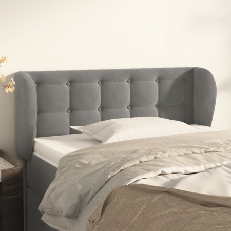 Hellgraues Samtkopfteil 83x23x78/88 cm von vidaXL, Kopf- und Fußteile - Ref: Foro24-3117608, Preis: 44,92 €, Rabatt: %