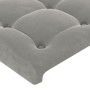 Hellgraues Samtkopfteil 83x23x78/88 cm von vidaXL, Kopf- und Fußteile - Ref: Foro24-3117608, Preis: 44,92 €, Rabatt: %