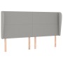 Kopfteil mit hellgrauen Stoffohren 163x23x118/128 cm von vidaXL, Kopf- und Fußteile - Ref: Foro24-3117682, Preis: 113,84 €, R...