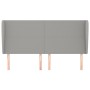 Kopfteil mit hellgrauen Stoffohren 163x23x118/128 cm von vidaXL, Kopf- und Fußteile - Ref: Foro24-3117682, Preis: 113,84 €, R...