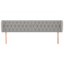 Kopfteil aus hellgrauem Stoff, 183 x 23 x 78/88 cm von vidaXL, Kopf- und Fußteile - Ref: Foro24-3117494, Preis: 73,48 €, Raba...