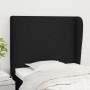 Kopfteil mit schwarzen Stoffohren 83x23x118/128 cm von vidaXL, Kopf- und Fußteile - Ref: Foro24-3117652, Preis: 72,02 €, Raba...