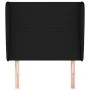 Headboard with black fabric ears 83x23x118/128 cm by vidaXL, Headboards and footboards - Ref: Foro24-3117652, Price: 69,97 €,...