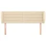 Kopfteil aus cremefarbenem Stoff, 147 x 23 x 78/88 cm von vidaXL, Kopf- und Fußteile - Ref: Foro24-3117287, Preis: 81,52 €, R...
