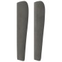 Kopfteil mit dunkelgrauen Samtohren 83x23x118/128 cm von vidaXL, Kopf- und Fußteile - Ref: Foro24-3117707, Preis: 72,88 €, Ra...