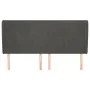 Headboard with dark gray velvet ears 183x23x118/128 cm by vidaXL, Headboards and footboards - Ref: Foro24-3117737, Price: 117...