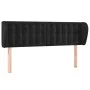 Cabecero de terciopelo negro 147x23x78/88 cm de vidaXL, Cabeceros y pies de cama - Ref: Foro24-3117628, Precio: 89,82 €, Desc...