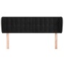 Cabecero de terciopelo negro 147x23x78/88 cm de vidaXL, Cabeceros y pies de cama - Ref: Foro24-3117628, Precio: 81,12 €, Desc...
