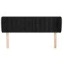 Cabecero de terciopelo negro 147x23x78/88 cm de vidaXL, Cabeceros y pies de cama - Ref: Foro24-3117628, Precio: 89,82 €, Desc...