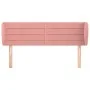 Cabecero de terciopelo rosa 147x23x78/88 cm de vidaXL, Cabeceros y pies de cama - Ref: Foro24-3117337, Precio: 63,82 €, Descu...