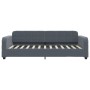 Sofá cama nido terciopelo gris oscuro 90x200 cm