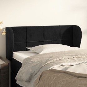 Black velvet headboard 103x23x78/88 cm by vidaXL, Headboards and footboards - Ref: Foro24-3117188, Price: 55,99 €, Discount: %