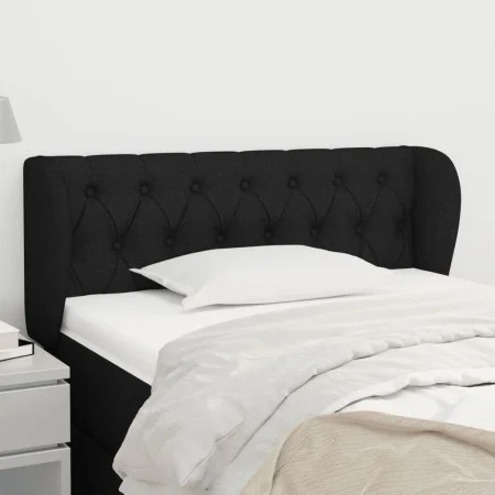 Cabecero de tela negro 93x23x78/88 cm de vidaXL, Cabeceros y pies de cama - Ref: Foro24-3117464, Precio: 57,08 €, Descuento: %
