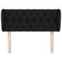 Cabecero de tela negro 93x23x78/88 cm de vidaXL, Cabeceros y pies de cama - Ref: Foro24-3117464, Precio: 57,08 €, Descuento: %