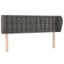 Kopfteil aus dunkelgrauem Samt, 147 x 23 x 78/88 cm von vidaXL, Kopf- und Fußteile - Ref: Foro24-3117627, Preis: 76,16 €, Rab...