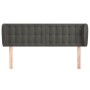 Cabecero de terciopelo gris oscuro 147x23x78/88 cm de vidaXL, Cabeceros y pies de cama - Ref: Foro24-3117627, Precio: 68,61 €...