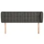 Kopfteil aus dunkelgrauem Samt, 147 x 23 x 78/88 cm von vidaXL, Kopf- und Fußteile - Ref: Foro24-3117627, Preis: 76,16 €, Rab...